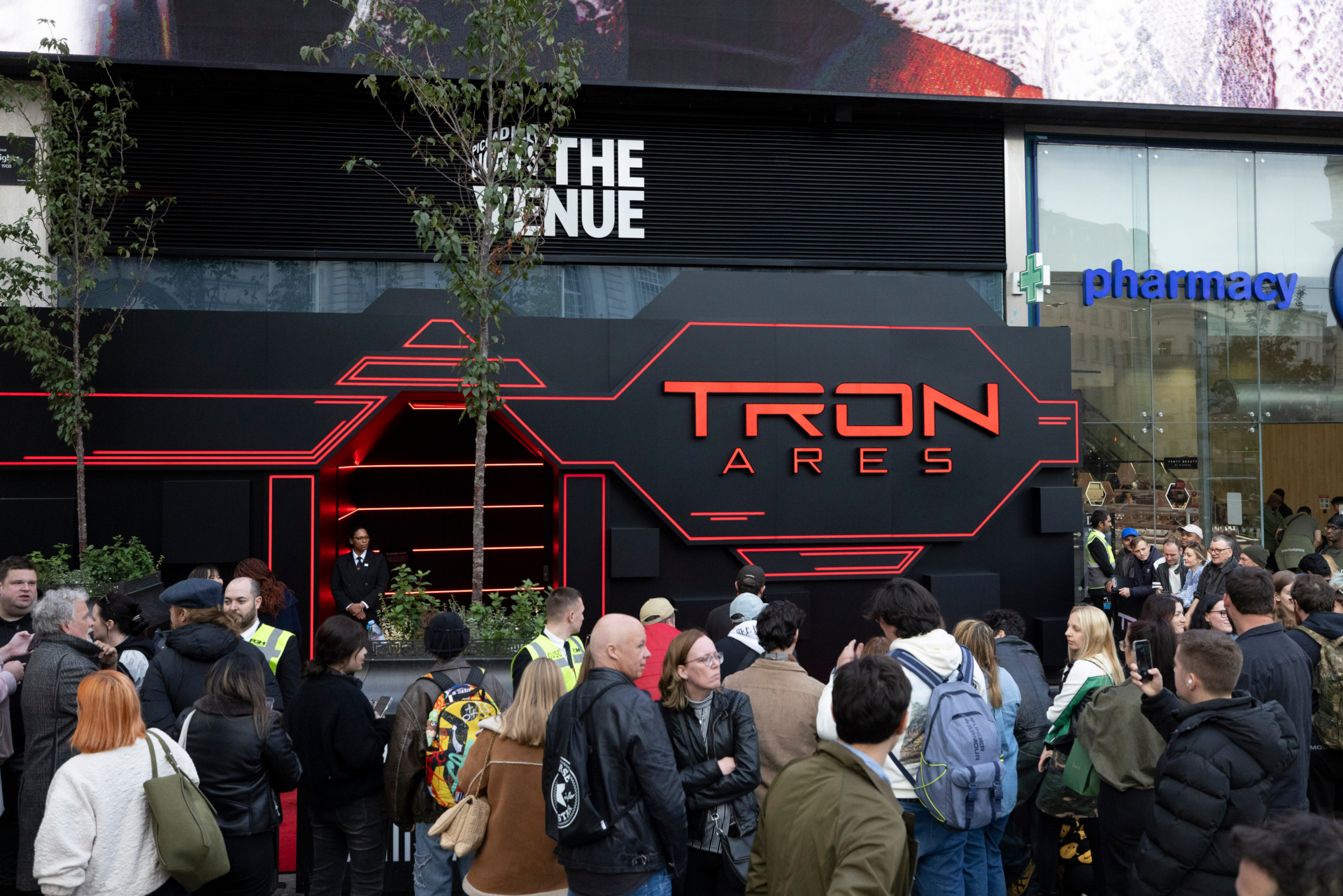 UK Event of Disney’s 'Tron: Ares' at Piccadilly Lights, London