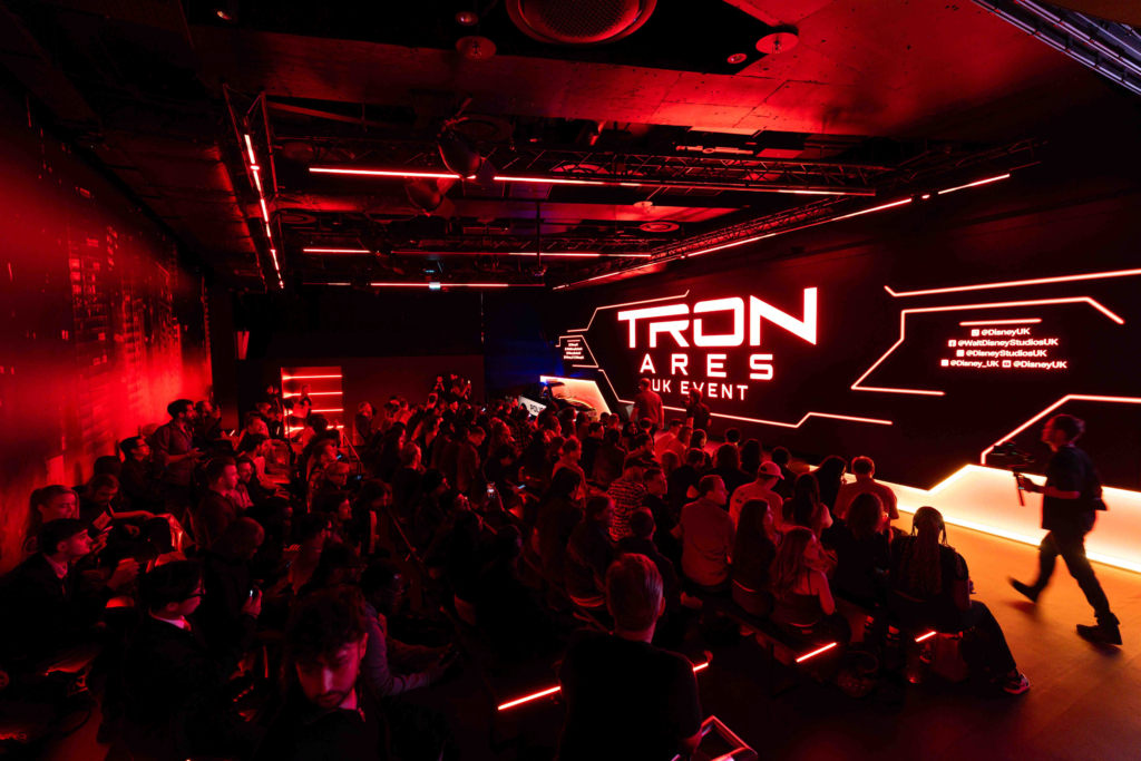 UK Event of Disney’s 'Tron: Ares' at Piccadilly Lights, London