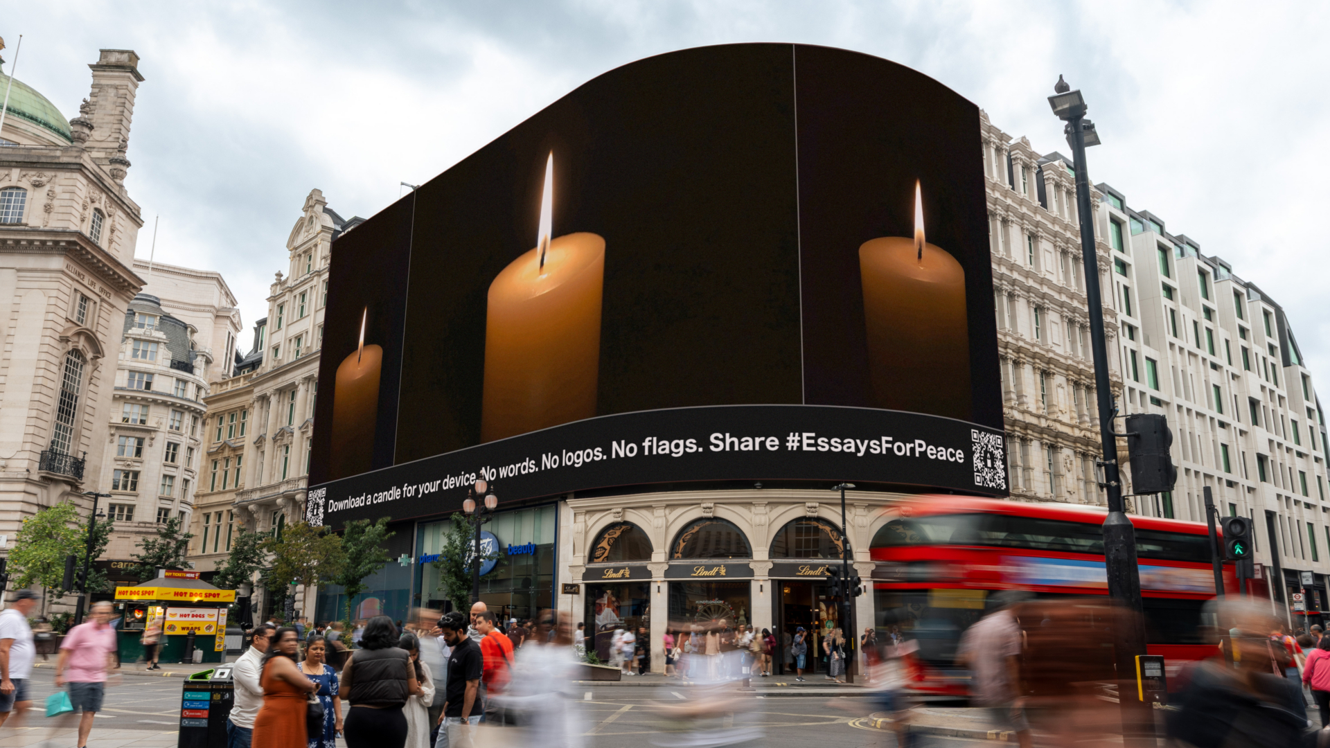 Essays for Peace Piccadilly Lights