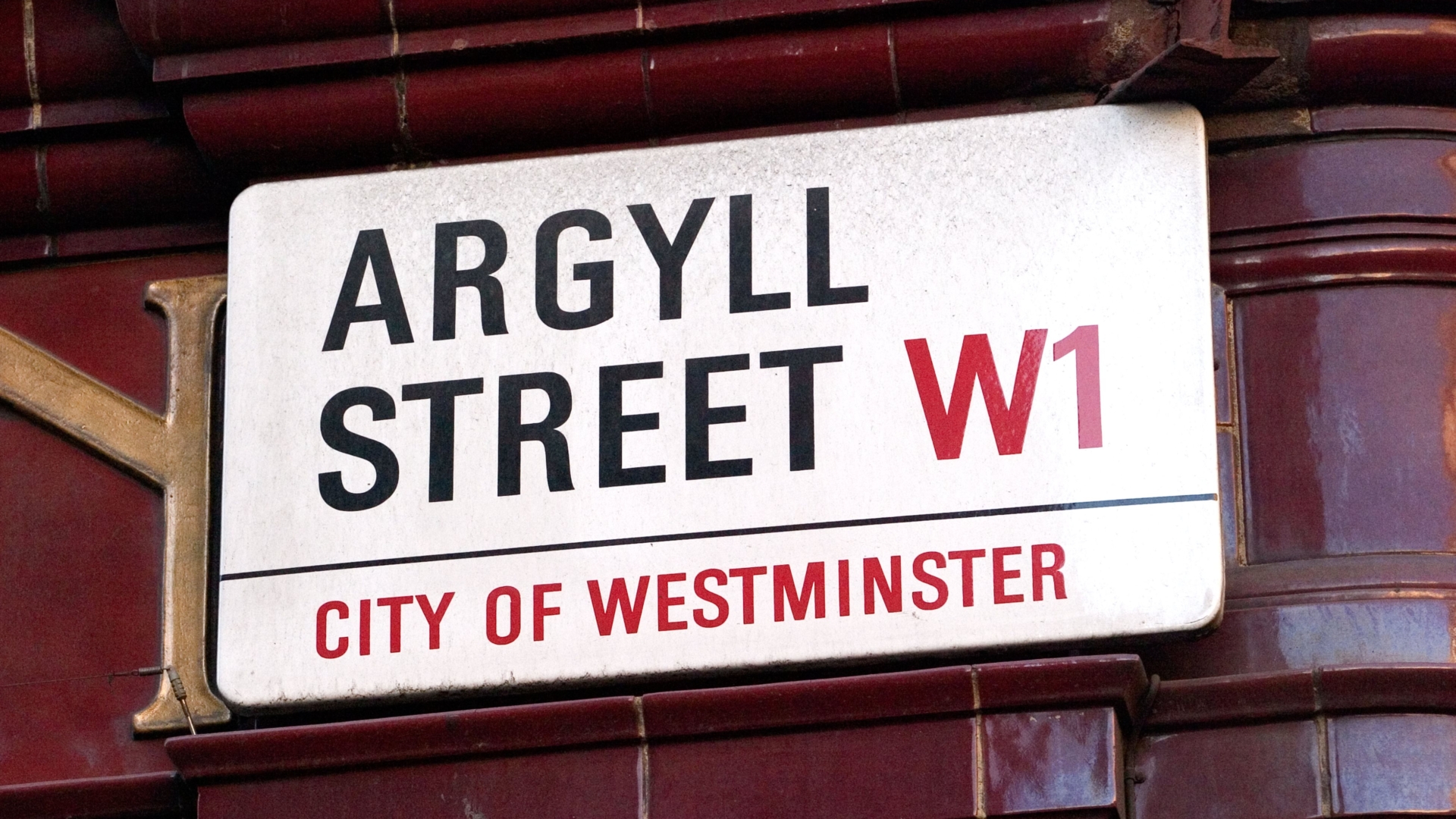 argyll street sign street london england